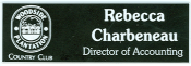 1"x3" Laser Logo Name Badge