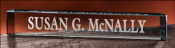 Glass & Crystal desk nameplates are unsurpassed for elegance and beauty