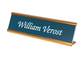 Standard metal frame plate holders are practical and economical.