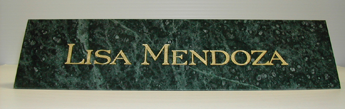 Genuine solid marble desk name plates