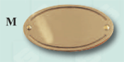 Engraved brass door plate
