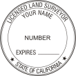CA Land Surveyor Seal LR
