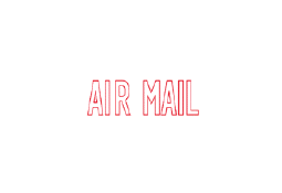 1001 AIRMAIL STOCK TITLE X-STAMPER