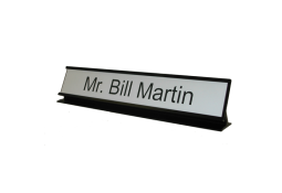 1.5x9 Standard aluminum desk name plate