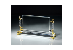 Glass Crystal Desk Name Plate