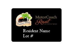 MOTORCOACHNAMEBADGE - Motor Coach Resort Name Badge